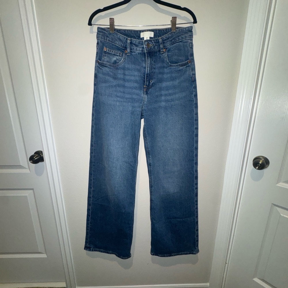 H&M Women's Straight Leg Blue Jeans